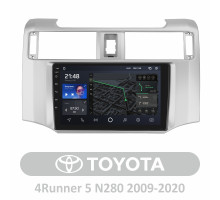 Штатна магнітола AMS T910 6+128 Gb Toyota 4Runner 5 N280 2009 - 2020 9