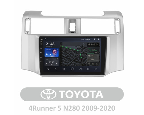 Штатна магнітола AMS T910 6+128 Gb Toyota 4Runner 5 N280 2009 - 2020 9