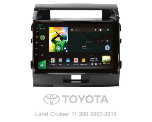 Штатна магнітола SIGMA X10232 ANDROID 10 2+32 Gb 4G DSP Toyota Land Cruiser 11 200 2007-2015 (F1) 10