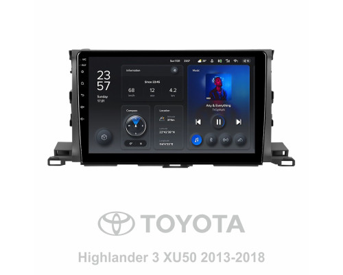 Штатна магнітола Teyes X1 2+32Gb Toyota Highlander 3 XU50 2013-2018 10