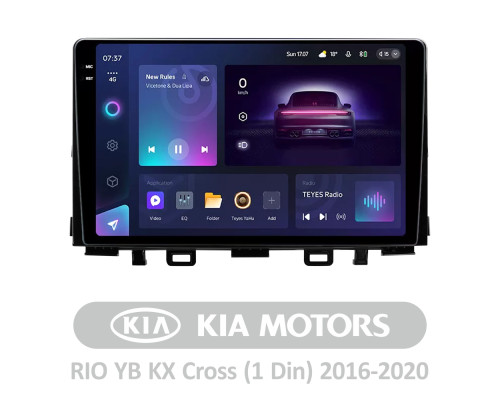 Штатна магнітола Teyes CC3 4+64 Gb Kia RIO YB KX Cross (1 Din) 2016-2020 9