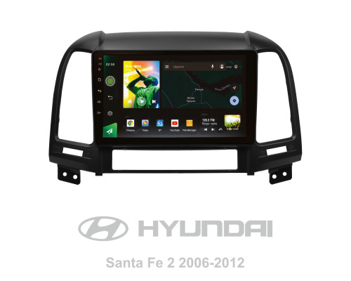 Штатна магнітола SIGMA X9232 ANDROID 10 2+32 Gb 4G DSP Hyundai Santa Fe 2 2006-2012 9