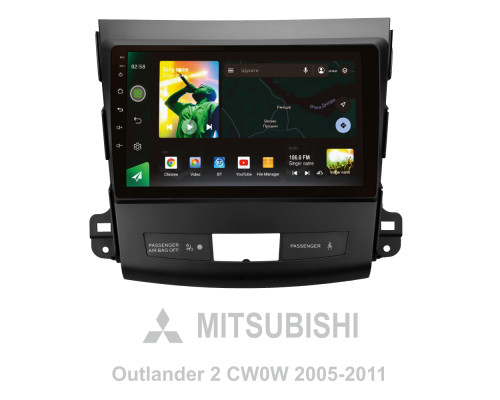 Штатна магнітола SIGMA X9232 ANDROID 10 2+32 Gb 4G DSP Mitsubishi Outlander 2 CW0W 2005-2013 / Citroen C-Crosser 1 2007-2013 / Peugeot 4007 200 (B) 9