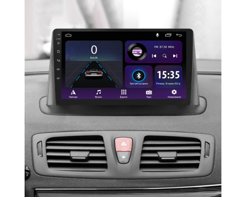 Штатна магнітола SIGMA E9232 ANDROID 10 2+32 Gb Renault Megane 3 2008-2014 (две косы) 9