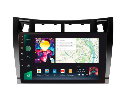 Штатна магнітола SIGMA PRO 9464 ANDROID 12 4+64 Gb 4G DSP Toyota Yaris XP90 2005-2012 (F1) 9