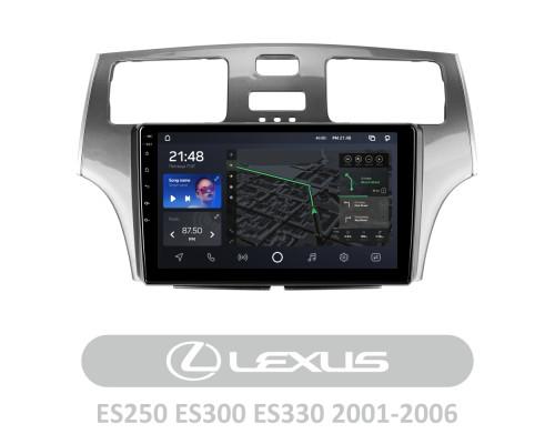 Штатна магнітола AMS T910 6+128 Gb Lexus ES250 ES300 ES330 2001-2006 9