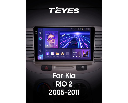 Штатна магнітола Teyes CC3 6+128 Gb Kia RIO 2 2005-2011 9