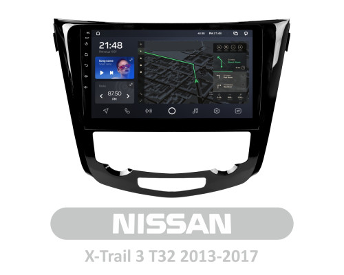 Штатна магнітола AMS T1010 6+128 Gb Nissan X-Trail X Trail 3 T32 2013-2017- (F1) Manual air conditioning (C) 10