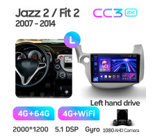 Штатна магнітола Teyes CC3 4+64 Gb Honda Jazz 2 GG Fit 2 GE 2007 - 2014 10