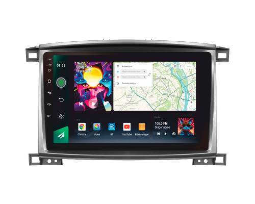 Штатна магнітола SIGMA PRO 10464 ANDROID 12 4+64 Gb 4G DSP Toyota Land Cruiser LC 100-B 2002-2007 (A) 10