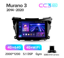 Штатна магнітола Teyes CC3 4+64 Gb Nissan Murano 3 Z52 2014-2020 10