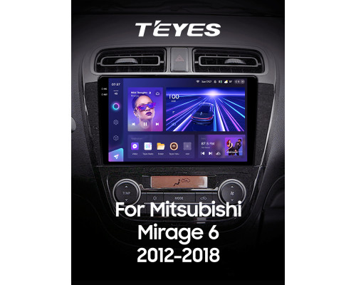 Штатна магнітола Teyes CC3 6+128 Gb з коловим оглядом 360° Mitsubishi Mirage 6 2012-2018 9