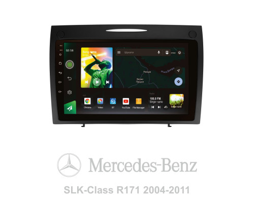 Штатна магнітола SIGMA X9232 ANDROID 10 2+32 Gb 4G DSP Mercedes-Benz SLK-Class SLK Class R171 2004-2011 9