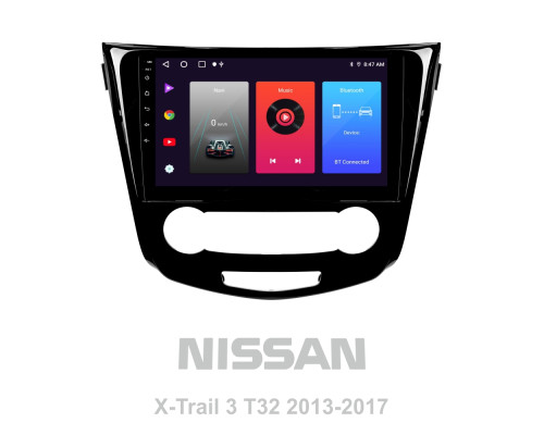 Штатна магнітола SIGMA F10216 ANDROID 10 2+32 Gb Nissan X-Trail X Trail 3 T32 2013-2017- (F1) Manual air conditioning (A) 10