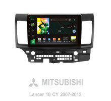 Штатна магнітола SIGMA X10464 ANDROID 10 4+64 Gb 4G DSP Mitsubishi Lancer 10 CY 2007-2012 (B) 10