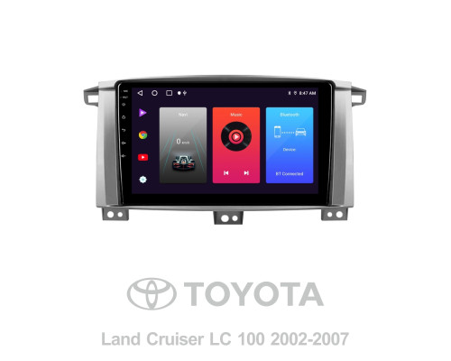 Штатна магнітола SIGMA F9216 ANDROID 10 2+32 Gb Toyota Land Cruiser LC 100-A 2002-2007 (A) 9