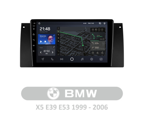 Штатна магнітола AMS T910 6+128 Gb BMW X5 E39 E53 1999 - 2006 9