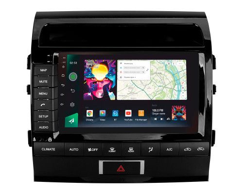 Штатна магнітола SIGMA PRO 108128 ANDROID 12 8+128 Gb 4G DSP Toyota Land Cruiser 11 200 2007-2015 с кнопками (B) 10