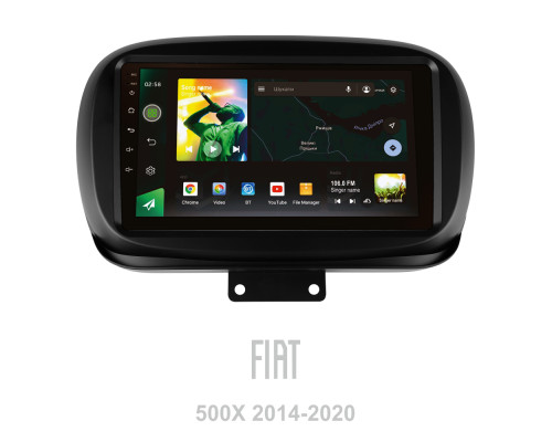 Штатна магнітола SIGMA X9464 ANDROID 10 4+64 Gb 4G DSP Fiat 500X 2014-2020 9