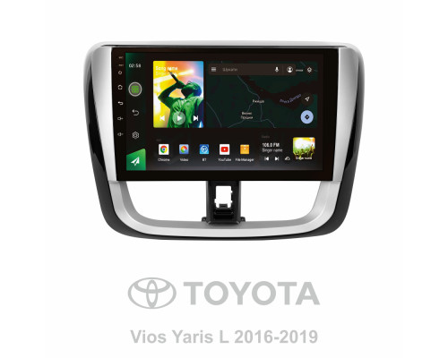 Штатна магнітола SIGMA X10464 ANDROID 10 4+64 Gb 4G DSP Toyota Vios Yaris L 2016-2019 10