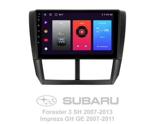 Штатна магнітола SIGMA F9216 ANDROID 10 2+32 Gb Subaru Forester 3 SH 2007-2013 For Subaru Impreza GH GE 2007-2011 9