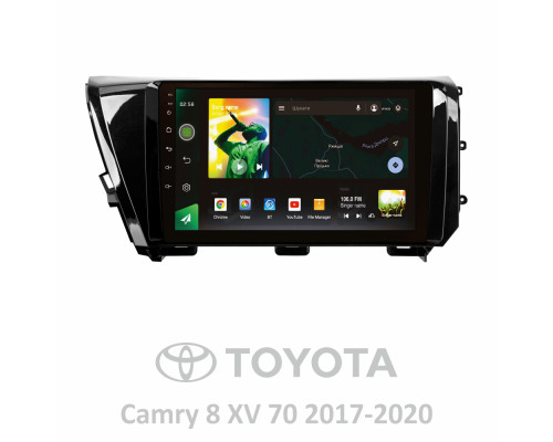 Штатна магнітола SIGMA X10464 ANDROID 10 4+64 Gb 4G DSP Toyota Camry 8 XV 70 2017-2020 (B) 10