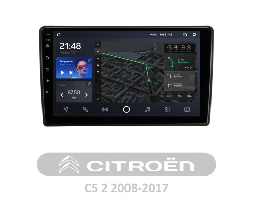 Штатна магнітола AMS T910 6+128 Gb Citroen C5 2 2008-2017 (F1) 9