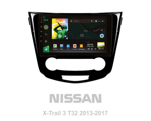 Штатна магнітола SIGMA X10464 ANDROID 10 4+64 Gb 4G DSP Nissan X-Trail X Trail 3 T32 2013-2017- (F1) Manual air conditioning (A) 10