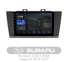 Штатна магнітола AMS T910 6+128 Gb Subaru Outback 5 2014-2018 Legacy 6 2014-2017 9