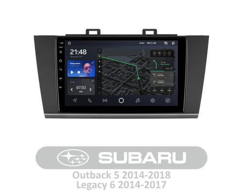 Штатна магнітола AMS T910 6+128 Gb Subaru Outback 5 2014-2018 Legacy 6 2014-2017 9