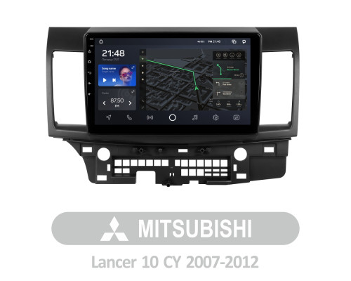 Штатна магнітола AMS T1010 6+128 Gb Mitsubishi Lancer 10 CY 2007-2012 (B) 10