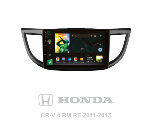 Штатна магнітола SIGMA X10232 ANDROID 10 2+32 Gb 4G DSP Honda CR-V CR-V 4 RM RE 2011-2018 (A) 10