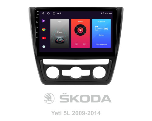 Штатна магнітола SIGMA F10216 ANDROID 10 2+32 Gb Skoda Yeti 5L 2009-2014 10