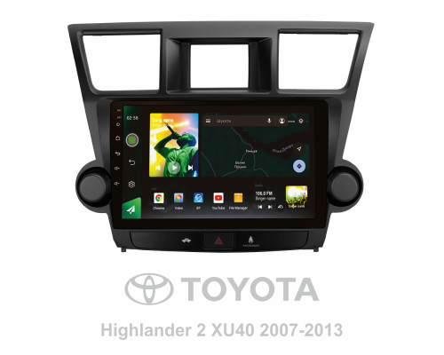 Штатна магнітола SIGMA X10464 ANDROID 10 4+64 Gb 4G DSP Toyota Highlander 2 XU40 2007-2013 (F1) 10