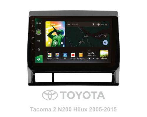 Штатна магнітола SIGMA X9232 ANDROID 10 2+32 Gb 4G DSP Toyota Tacoma 2 N200 Hilux 2005-2015 9