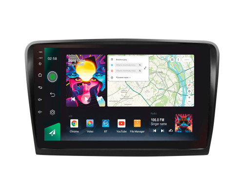 Штатна магнітола SIGMA PRO 10464 ANDROID 12 4+64 Gb 4G DSP Skoda Superb 2 B6 2008-2015 10