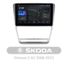 Штатна магнітола AMS T1010 6+128 Gb Skoda Octavia 2 A5 2008-2013 10