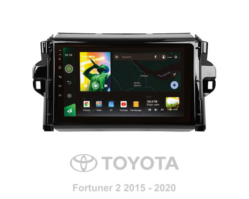 Штатна магнітола SIGMA X9232 ANDROID 10 2+32 Gb 4G DSP Toyota Fortuner 2 2015-2018 9