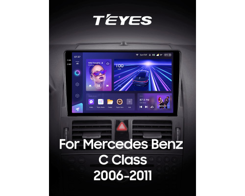 Штатна магнітола Teyes CC3 4+64 Gb Mercedes Benz C Class 3 W204 S204 2006-2011 9