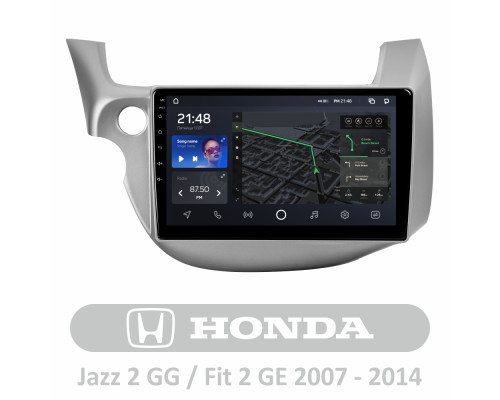 Штатна магнітола AMS T1010 6+128 Gb Honda Jazz 2 GG Fit 2 GE 2007 - 2014 10