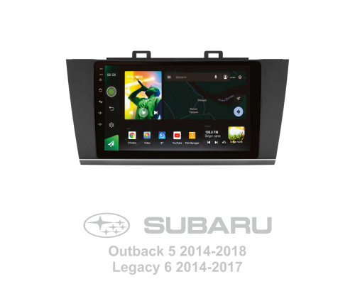 Штатна магнітола SIGMA X9232 ANDROID 10 2+32 Gb 4G DSP Subaru Outback 5 2014-2018 Legacy 6 2014-2017 9