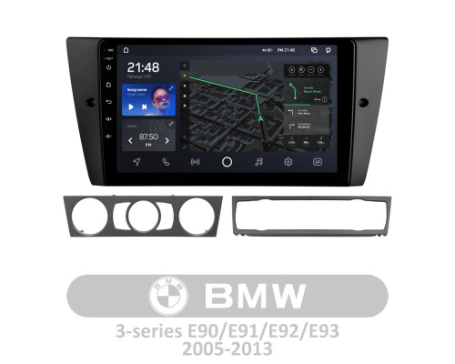 Штатна магнітола AMS T910 6+128 Gb BMW 3 E90 E91 E92 E93 2005-2013 9