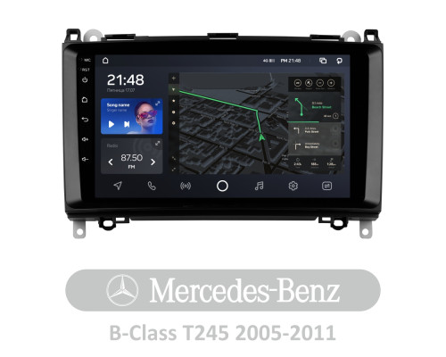 Штатна магнітола AMS T910 6+128 Gb Mercedes Benz B-Class T245 2005-2011 9