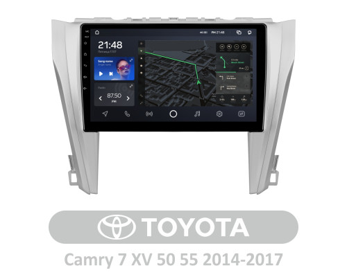 Штатна магнітола AMS T1010 6+128 Gb Toyota Camry 7 XV 50 55 2014-2017 (B) 10