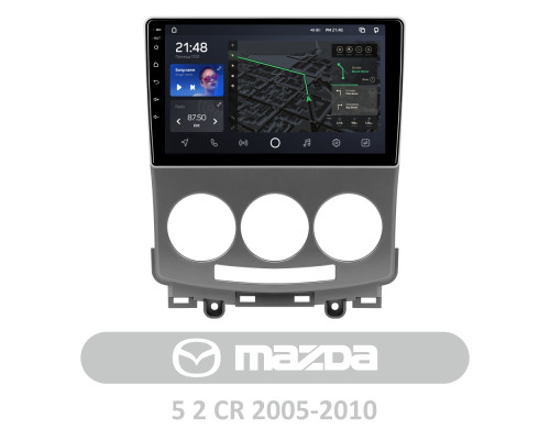 Штатна магнітола AMS T910 6+128 Gb Mazda 5 2 CR 2005-2010 9