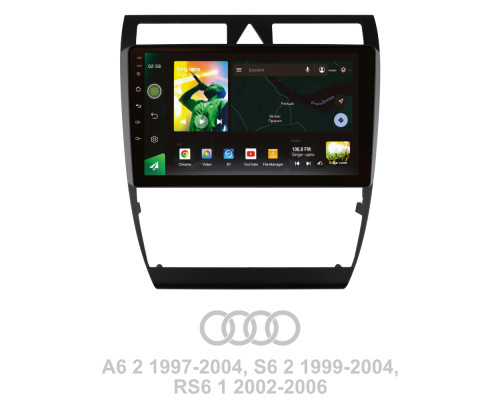 Штатна магнітола SIGMA X9232 ANDROID 10 2+32 Gb 4G DSP Audi A6 2 1997-2004 S6 2 1999-2004 RS6 1 2002-2006 9