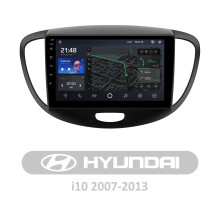 Штатна магнітола AMS T910 6+128 Gb Hyundai i10 2007-2013 9