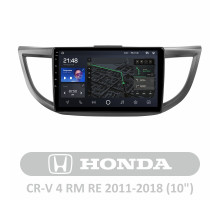 Штатна магнітола AMS T1010 6+128 Gb Honda CR-V CR-V 4 RM RE 2011-2018 (B) 10