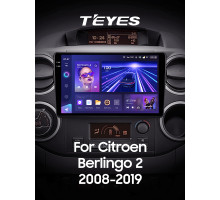 Штатна магнітола Teyes CC3 6+128 Gb з коловим оглядом 360° Citroen Berlingo 2 B9 2008-2019 9