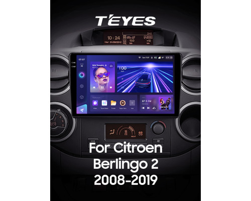 Штатна магнітола Teyes CC3 6+128 Gb з коловим оглядом 360° Citroen Berlingo 2 B9 2008-2019 9